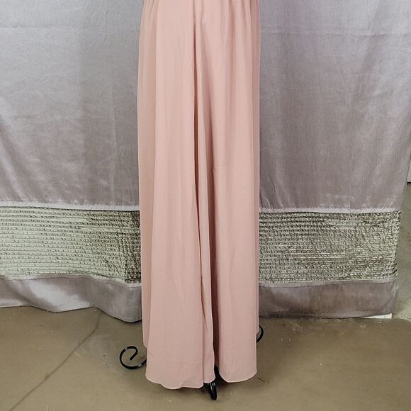 TRUTH AND FABLE Blush Sequined and Crochet Evening Dress Small - Picture 6 of 11